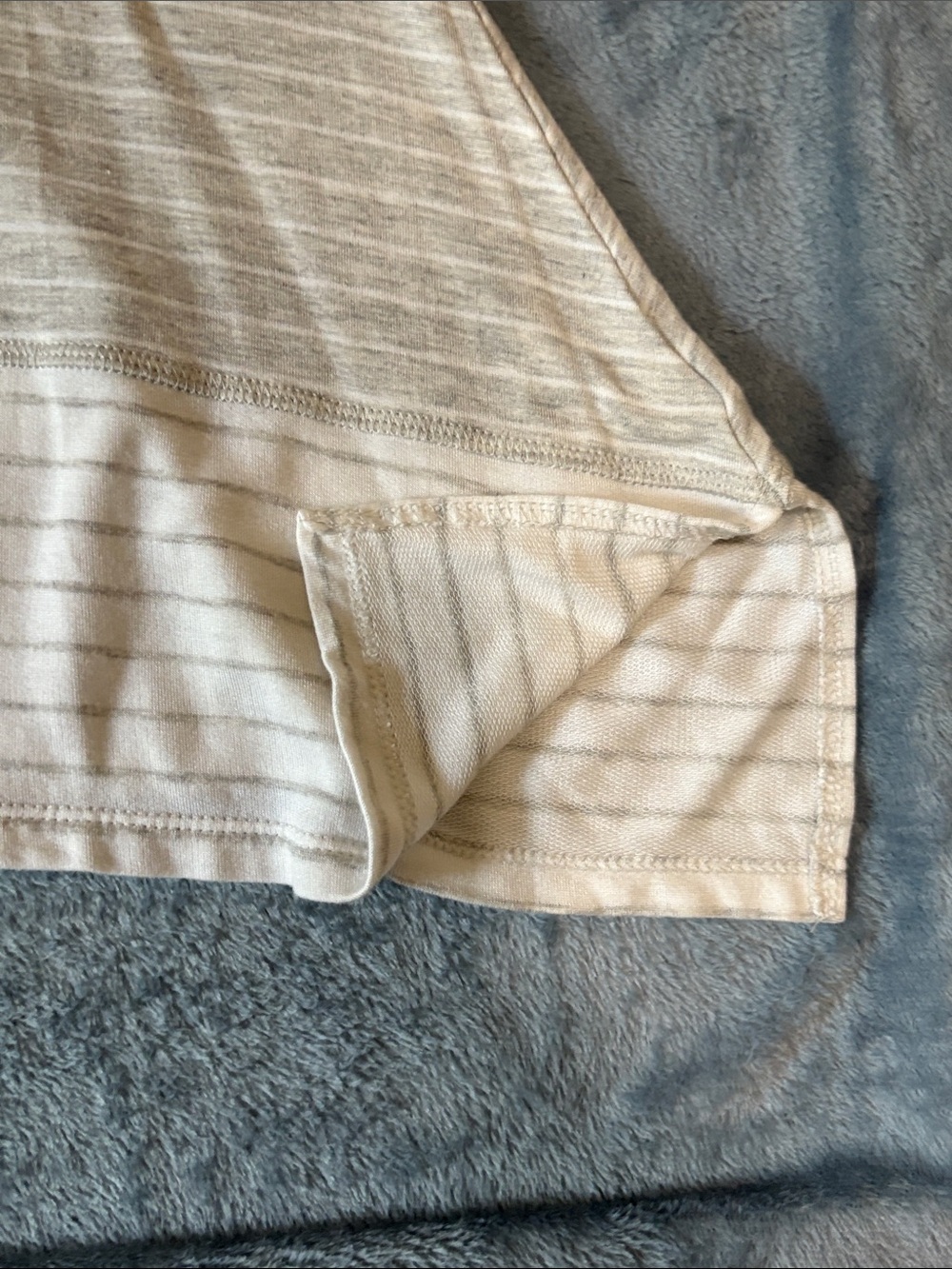 Cupio Light Gray & White Striped Cowl-Neck Tunic - Picture 6 of 7